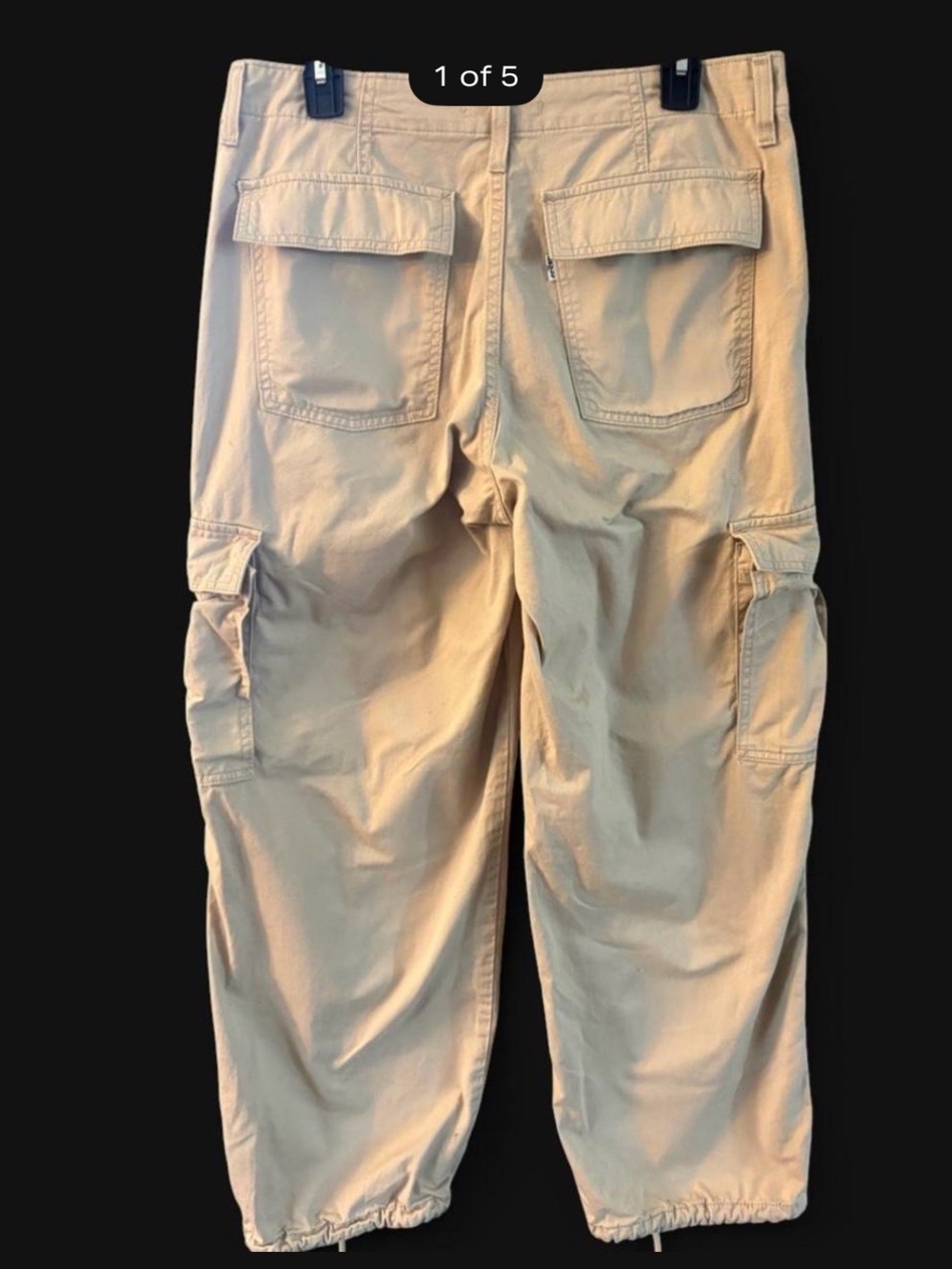 Women’s Levis 94’ Baggy size 30 Tan Cargo Pants - Utility Style